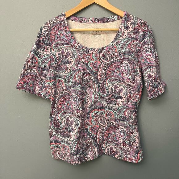 Talbots Tops - Talbots Paisley T-Shirt